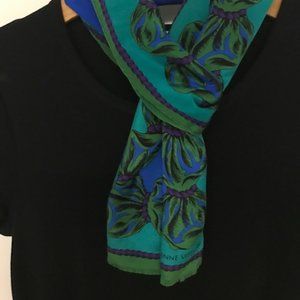 Adrienne Vittadini Turquoise and Blue Scarf